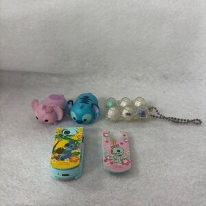 SET OF 4 STITCH Tsum Tsum Angel Egg Carton Phone Screen Cleaner Scrump Japan